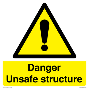 danger unsafe structure